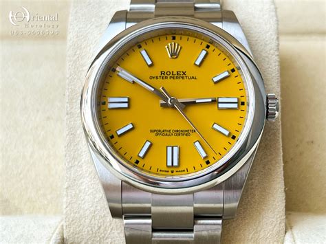 rolex prince yellow dial|rolex oyster perpetual yellow 41.